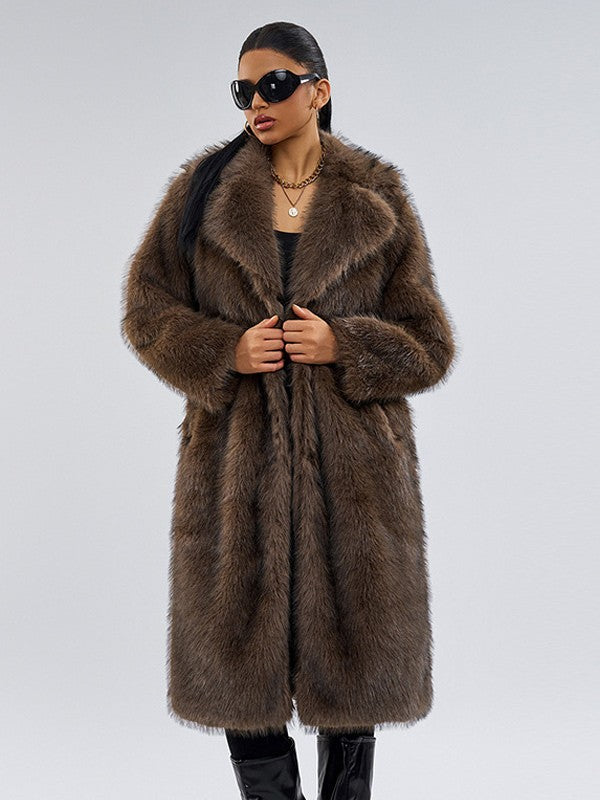 Isoria - Manteau Long Fourrure